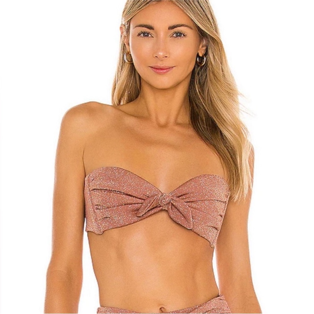 Montce Mauve Sparkle Bikini Top